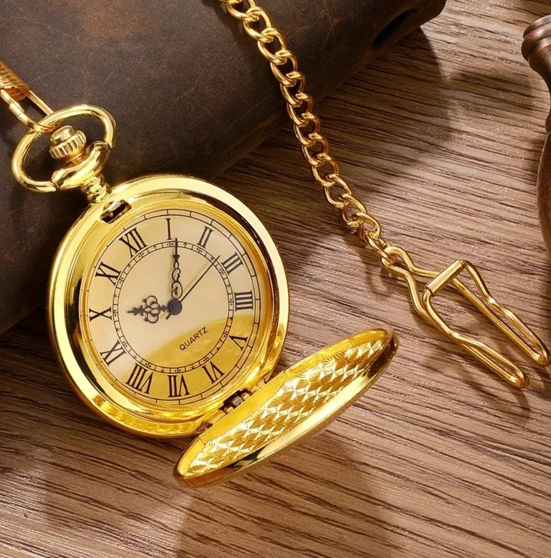 Montre De Poche Dorée - Style Gousset Vintage - Neuf Sans étiquette - Unisexe Adulte